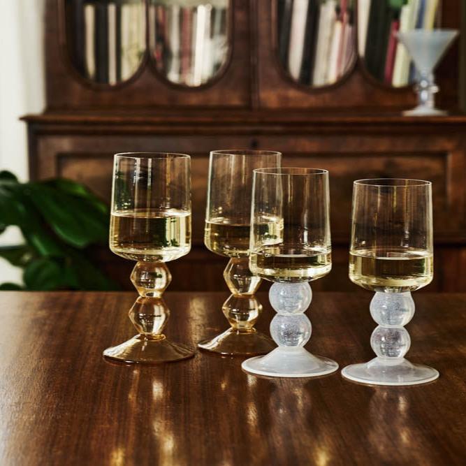 New York Wine Glass White - Single