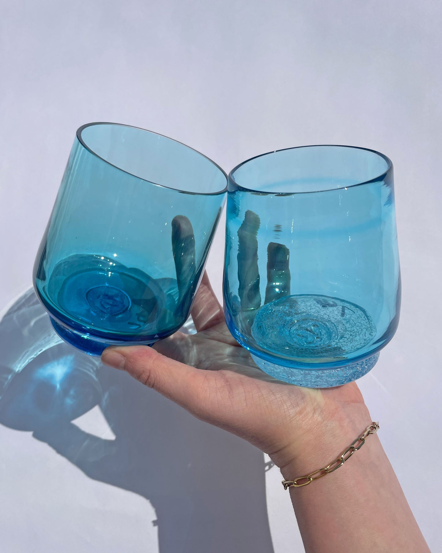 Second Pair of Miami Bright Blue Tumblers