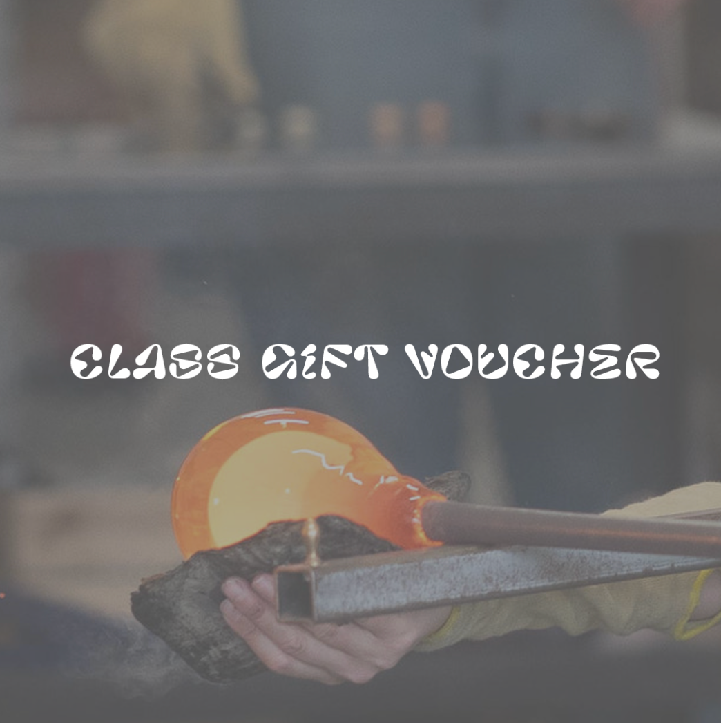 Glassblowing class gift voucher