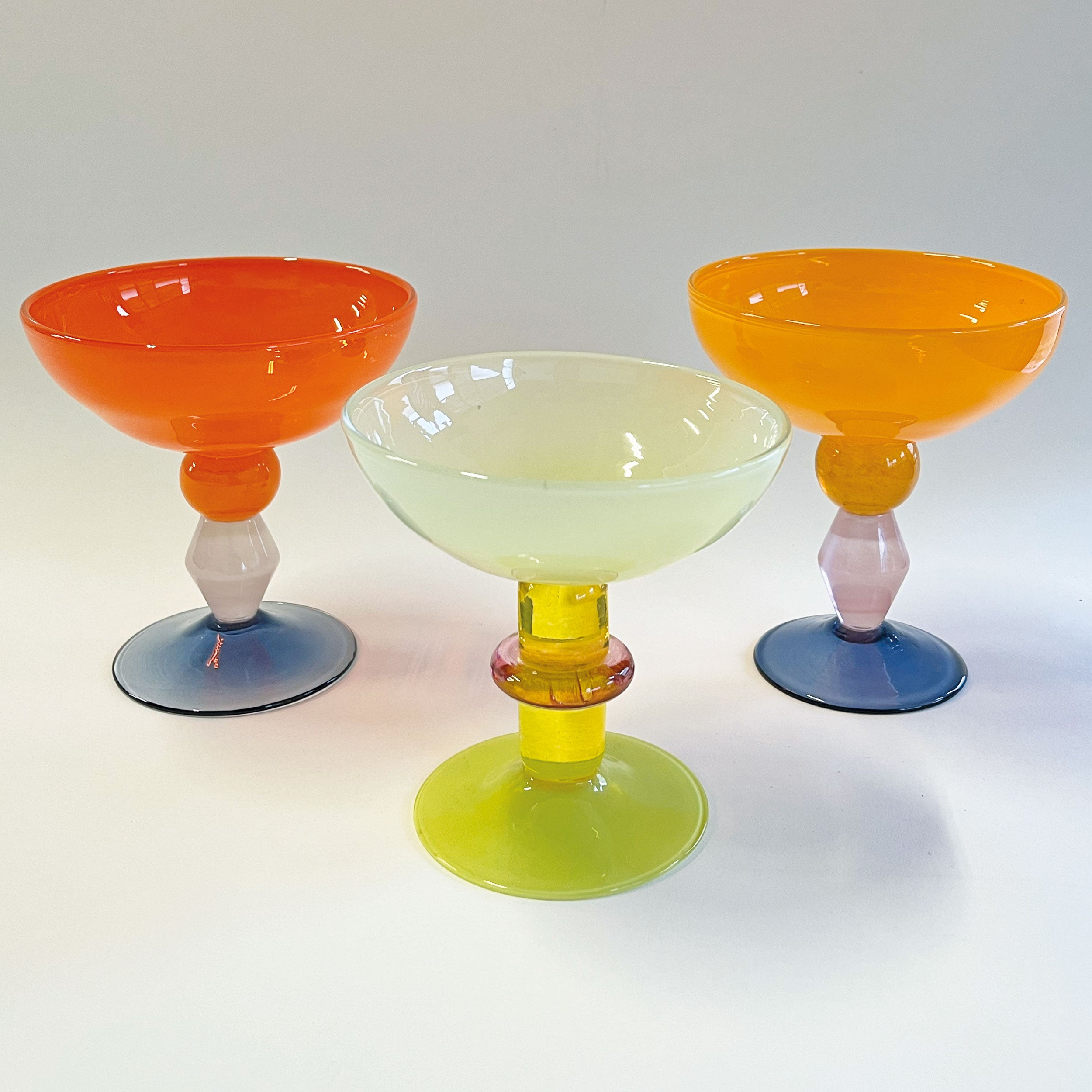 Miami Ice Cream Coupes Gather Glass