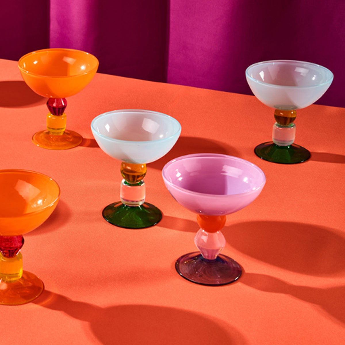 Miami Ice Cream Coupe in Soft Blue