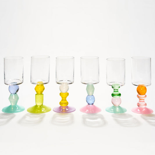 Set of 6 South Beach Wine Glasses