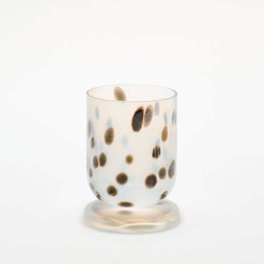 Manhattan Dotted White Tumbler - Single