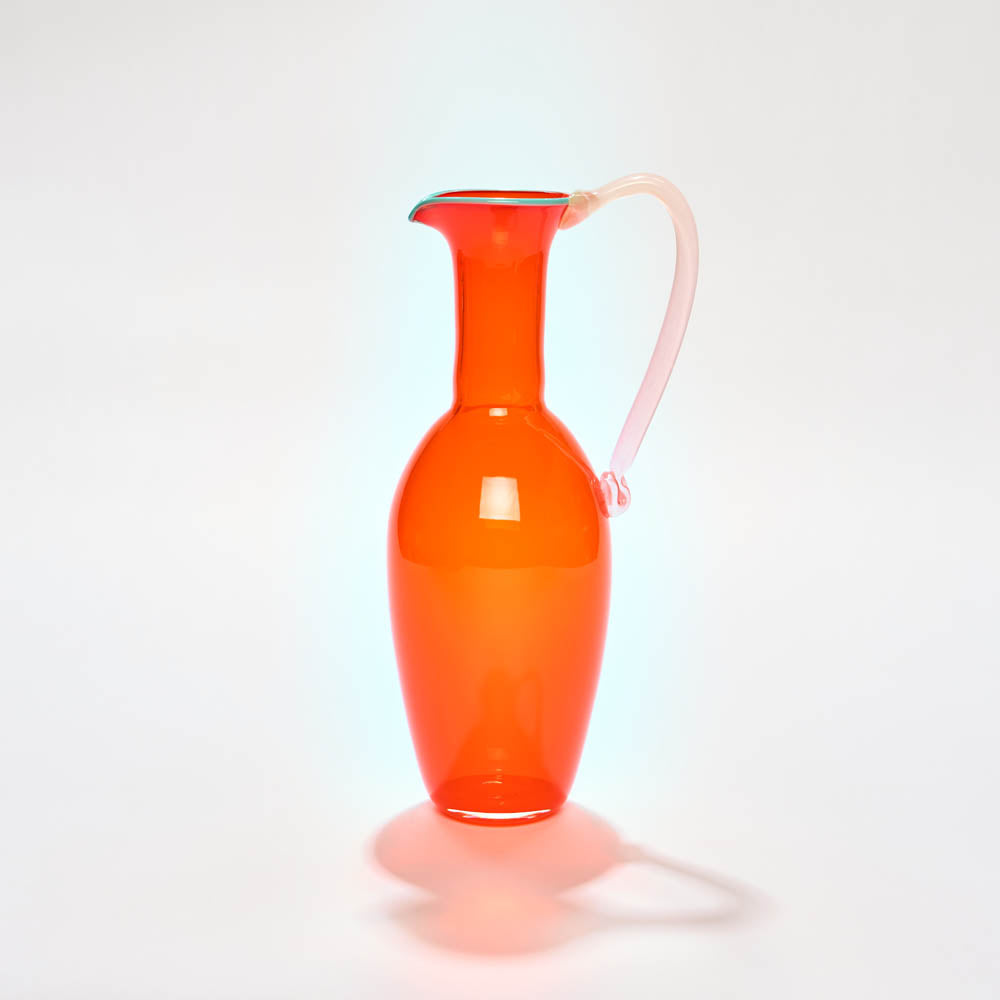 Tall Jug in bright orange