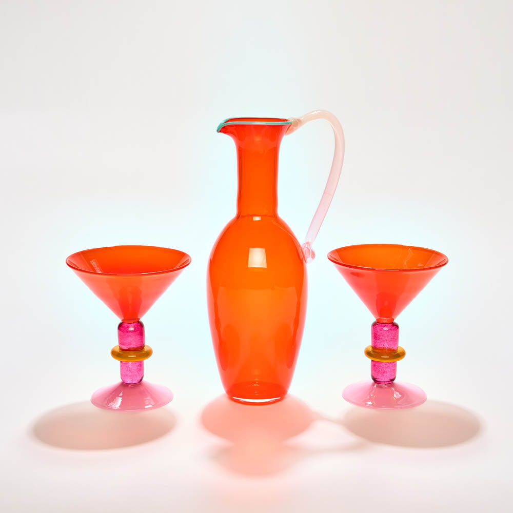 Tall Jug in bright orange