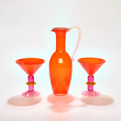 Tall Jug in bright orange