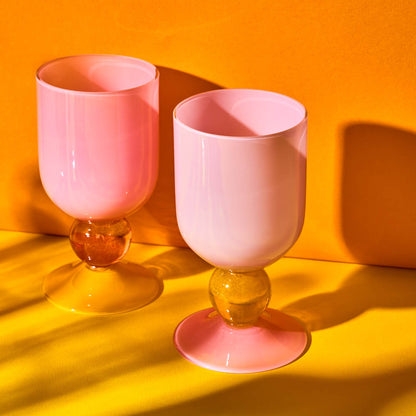 Miami Sweetie Glass in Violet - Pair