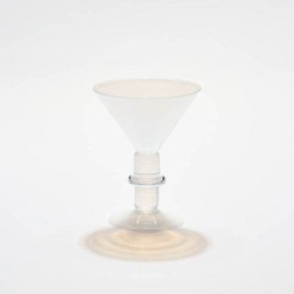 New York Martini Glass in White