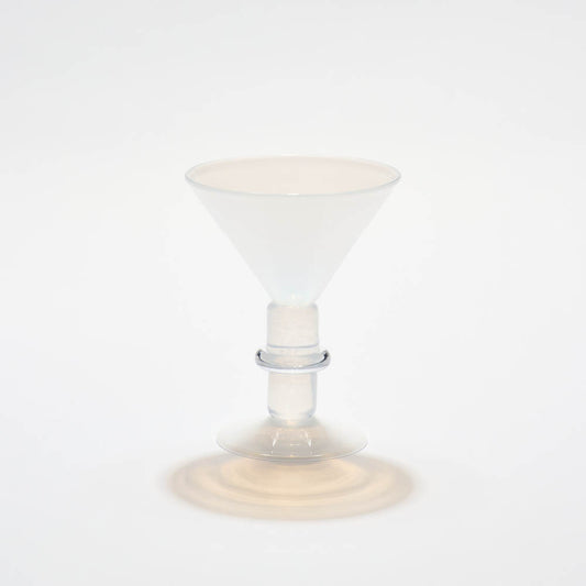 New York Martini Glass in White