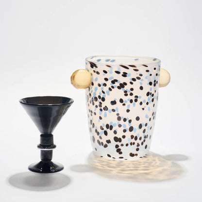 New York Martini Glass in Black