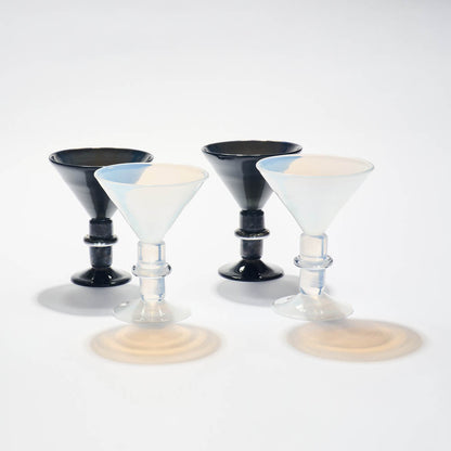 New York Martini Glass in Black
