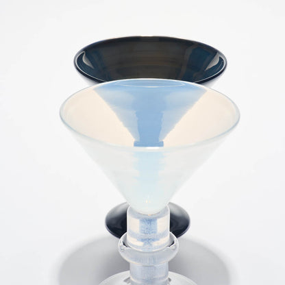 New York Martini Glass in White