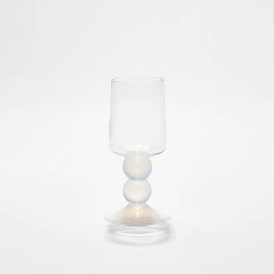 New York Wine Glass in White