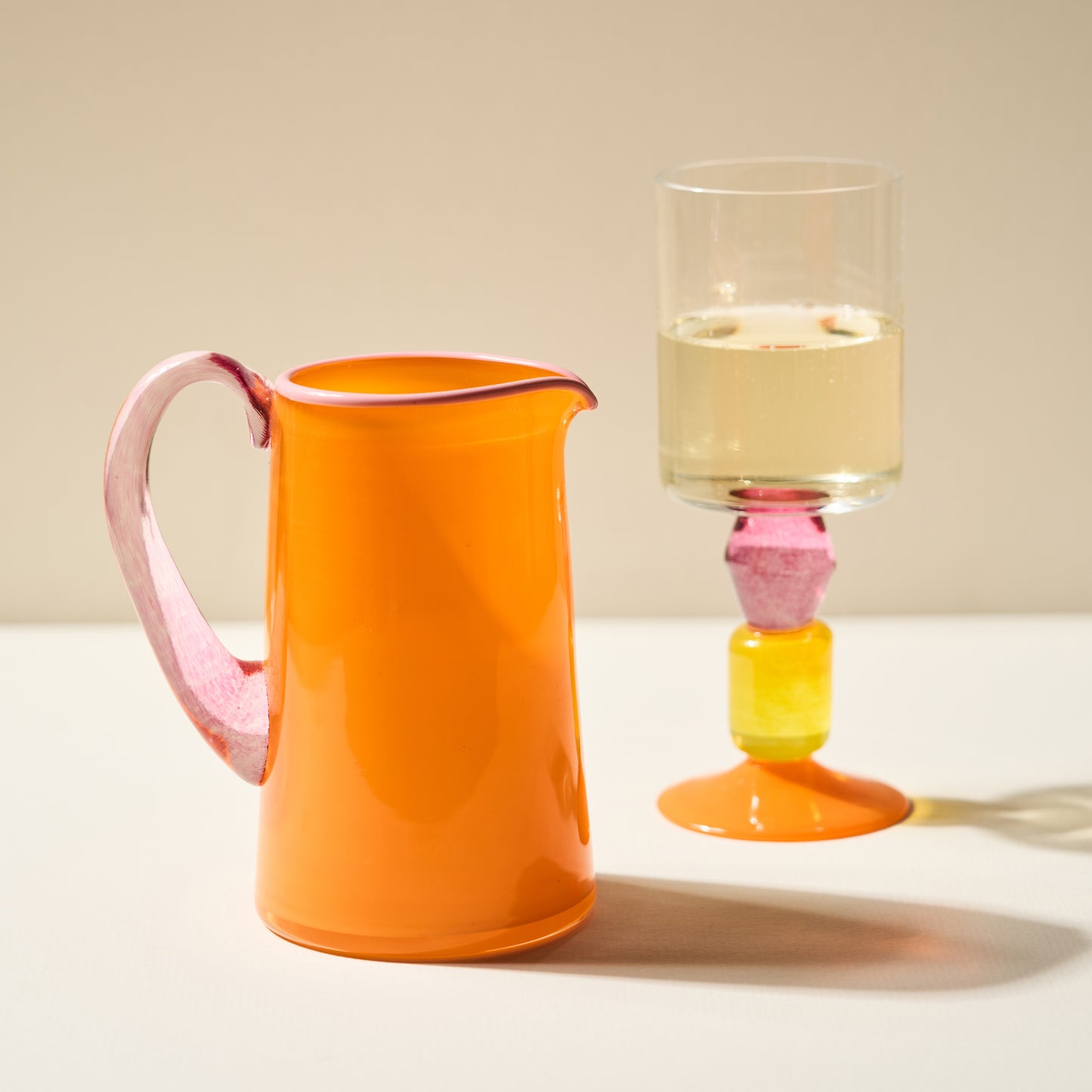 Miami Milk Jug in Opaque Orange