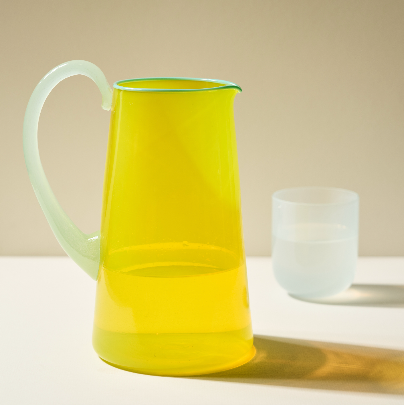 Miami Medium Jug in Fluorescent Yellow