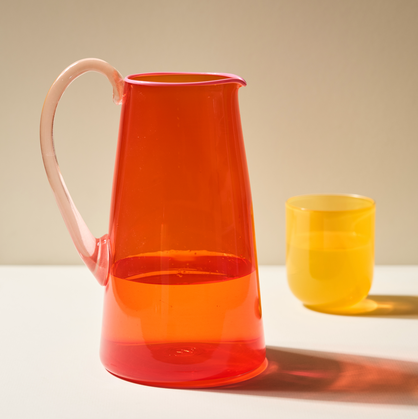 Miami Medium Jug in Bright Orange