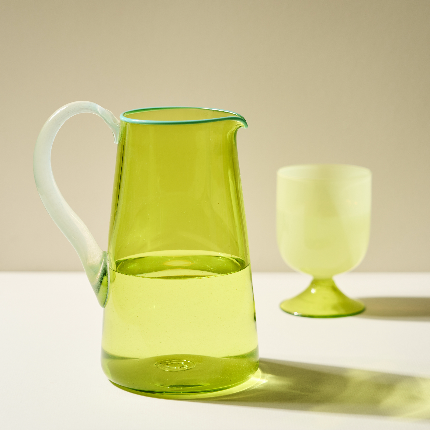 Miami Medium Jug in Lime Green
