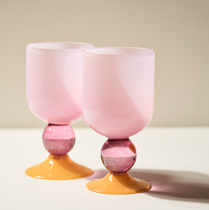 Miami Sweetie Glass in Rose - Pair