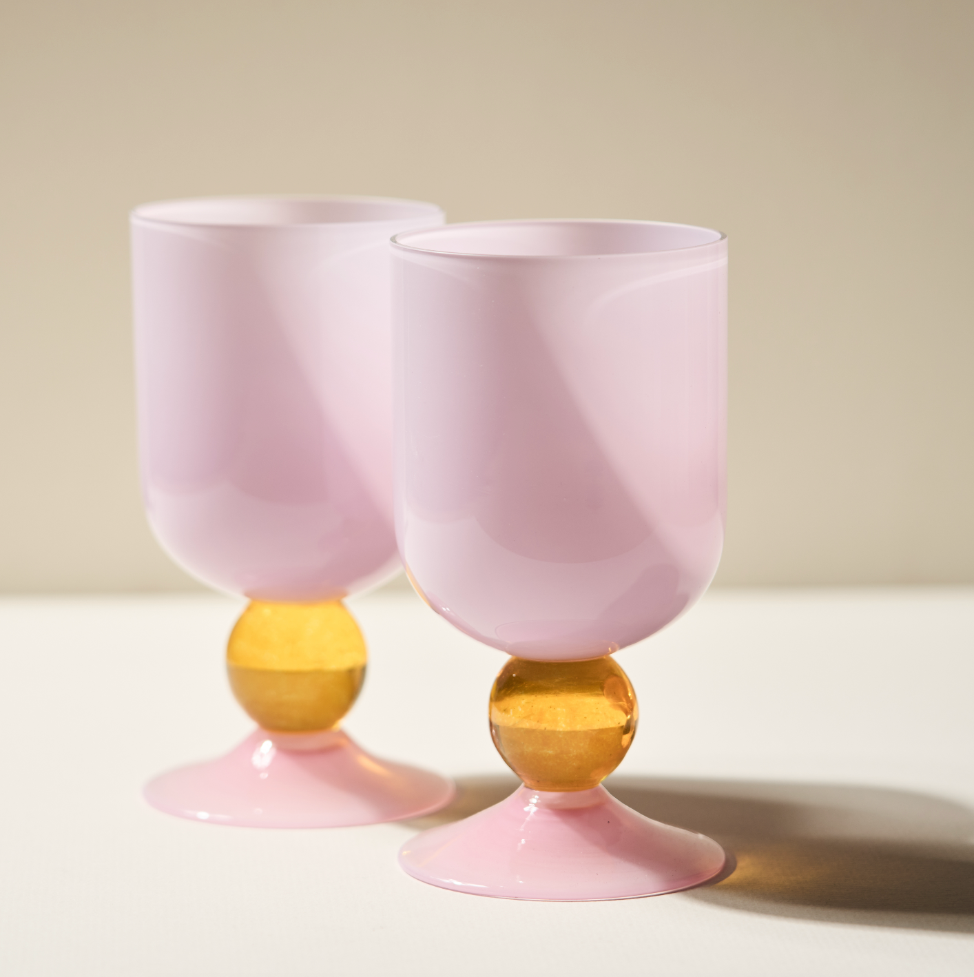 Miami Sweetie Glass in Violet - Pair