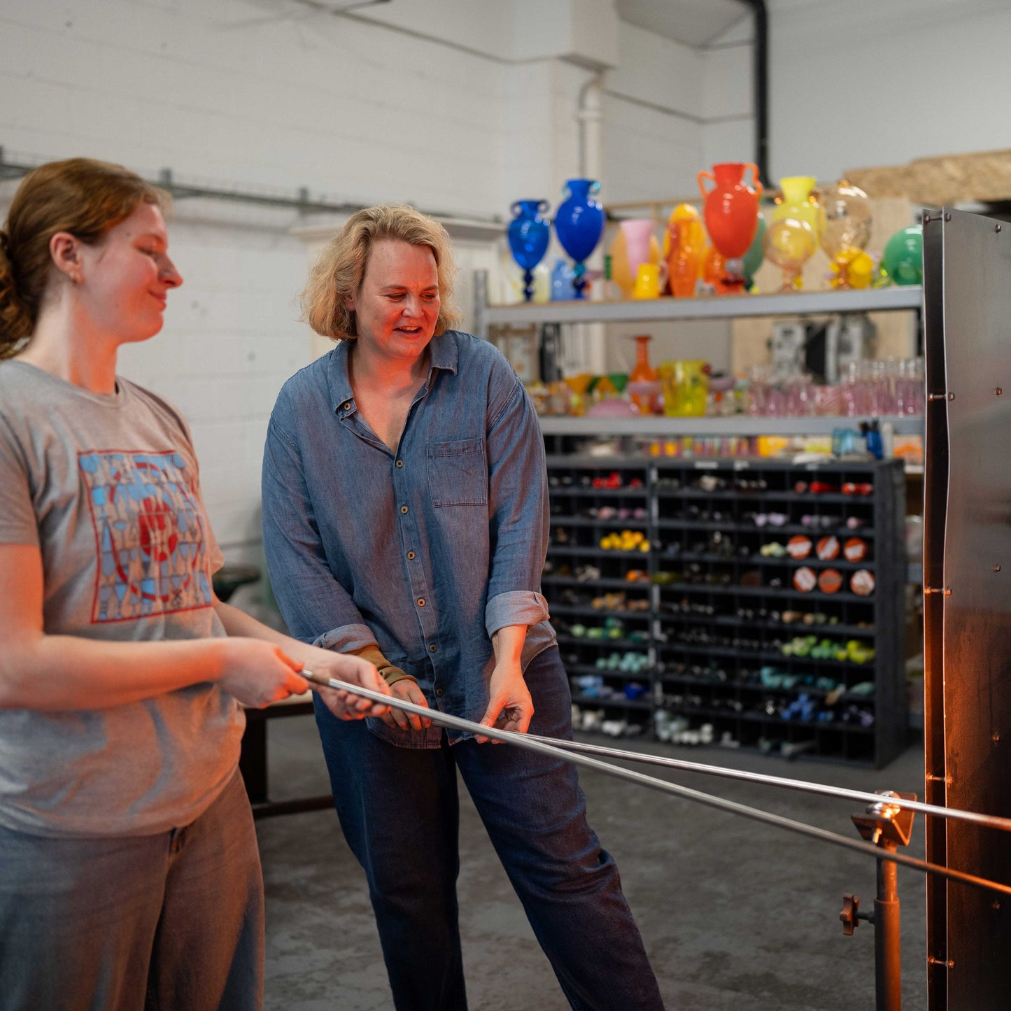 Duo half day glassblowing class