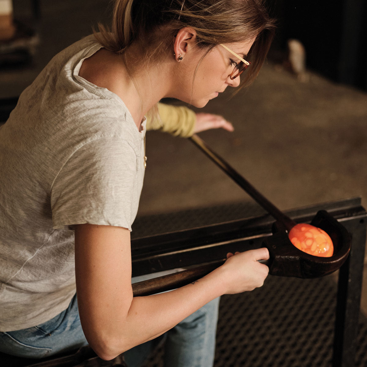 Introduction to glassblowing class