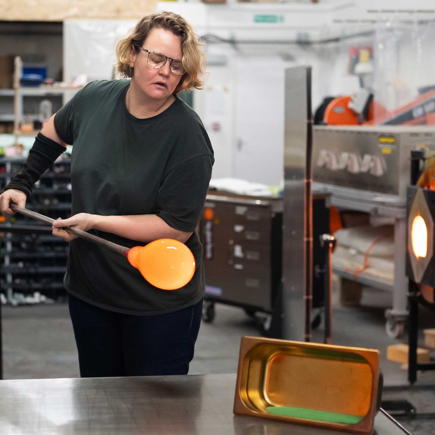 Introductory one day glassblowing class