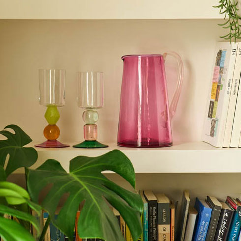 Miami Medium Jug in Deep Pink