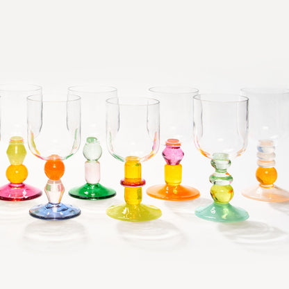 Miami Wine Glass Rounded - Single