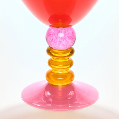 Verona Vase in Red & Rose