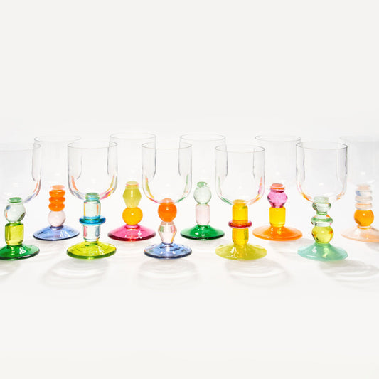 Set of 10 Miami Rounded Wine Glasses