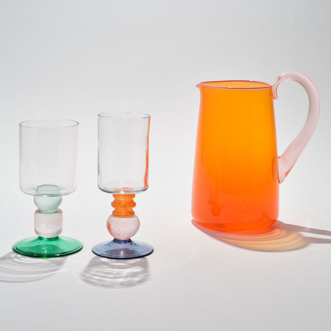 Miami Medium Jug in Bright Orange