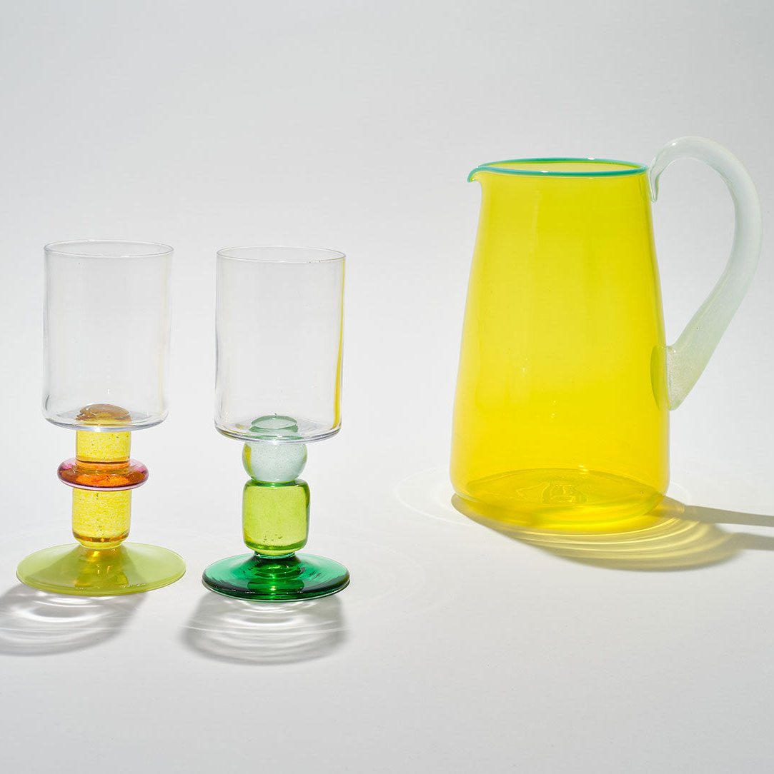 Miami Medium Jug in Fluorescent Yellow